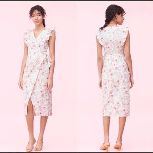 NEW Rebecca Taylor floral midi dress, $475 retail
